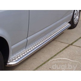 Боковые подножки - площадка для Volkswagen Caravelle T5 (к.б.).